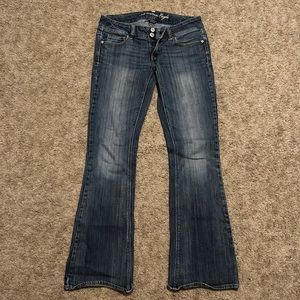 American Eagle low rise boot cut jeans